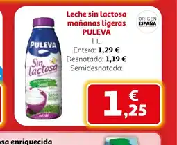 Alcampo PULEVA Leche sin lactosa mañanas ligeras oferta