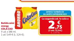 Alcampo COLA CAO Batido mini energy oferta