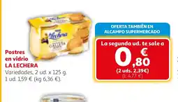 Alcampo LA LECHERA Postres en vidrio oferta