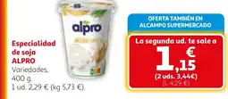 Alcampo ALPRO Especialidad de soja oferta