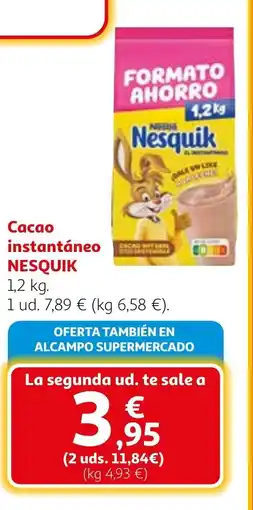 Alcampo NESQUIK Cacao instantáneo oferta