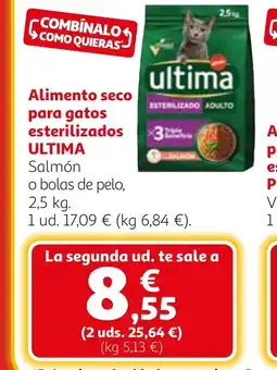 Alcampo ULTIMA Alimento seco para gatos esterilizados oferta