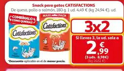 Alcampo CATISFACTIONS Snack para gatos oferta