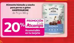 Alcampo HARPER&BONE Alimento húmedo y snacks para perros o gatos oferta