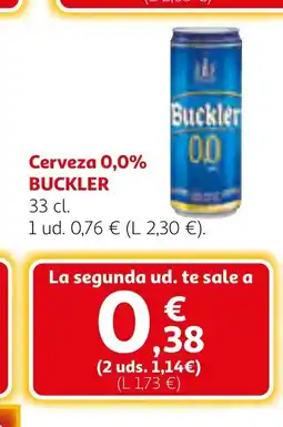 Alcampo BUCKLER Cerveza 0,0% oferta