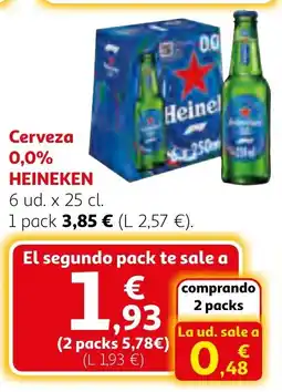 Alcampo HEINEKEN Cerveza 0,0% oferta
