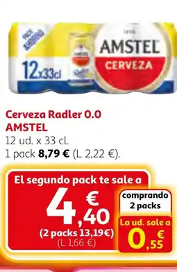 Alcampo AMSTEL Cerveza Radler 0.0 oferta