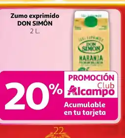 Alcampo DON SIMÓN Zumo exprimido oferta
