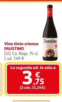 Alcampo FAUSTINO Vino tinto crianza oferta