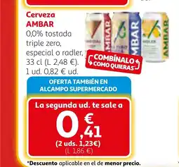 Alcampo AMBAR Cerveza oferta
