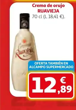 Alcampo RUAVIEJA Crema de orujo oferta