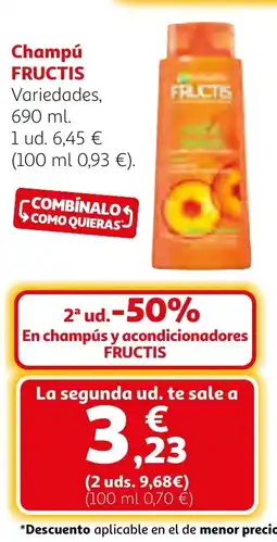 Alcampo FRUCTIS Champú oferta