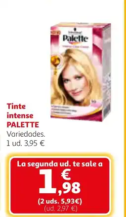 Alcampo PALETTE Tinte intense oferta