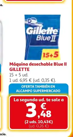 Alcampo GILLETTE Máquina desechable Blue II oferta