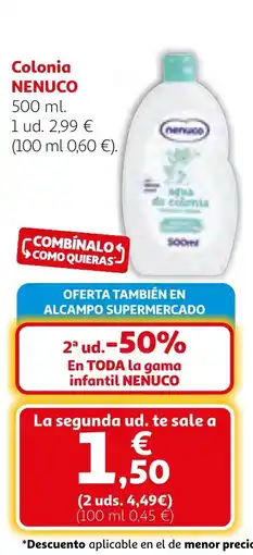 Alcampo NENUCO Colonia oferta