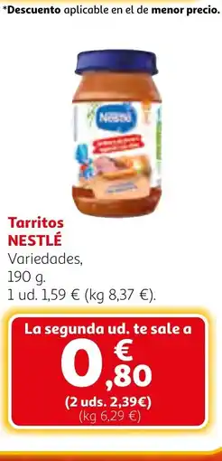 Alcampo NESTLÉ Tarritos oferta