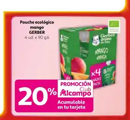 Alcampo GERBER Pouche ecológico mango oferta