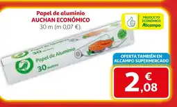Alcampo AUCHAN ECONÓMICO Papel de aluminio oferta