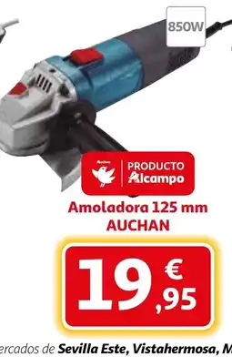Alcampo AUCHAN Amoladora 125 mm oferta