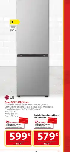Alcampo LG Combi GBV 3100DPY oferta