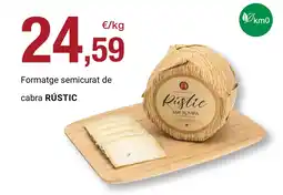 BonpreuEsclat RÚSTIC Formatge semicurat de cabra oferta