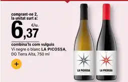 BonpreuEsclat LA PICOSSA Vi negre o blanc DO Terra Alta oferta