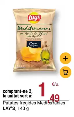BonpreuEsclat LAY'S Patates fregides Mediterranies oferta