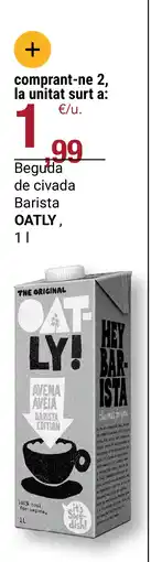 BonpreuEsclat OATLY Beguda de civada Barista oferta