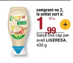 BonpreuEsclat LIGERESA Salsa fina cap per avall oferta