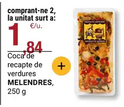 BonpreuEsclat MELENDRES Coca de recapte de verdures oferta