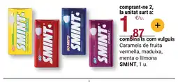 BonpreuEsclat SMINT Caramels de fruita vermella, maduixa, menta o llimona oferta
