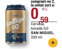 BonpreuEsclat SAN MIGUEL Cervesa torrada 0,0 oferta