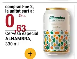 BonpreuEsclat ALHAMBRA Cervesa especial oferta