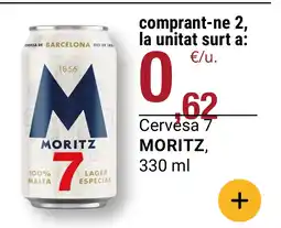 BonpreuEsclat MORITZ Cervesa 7 oferta