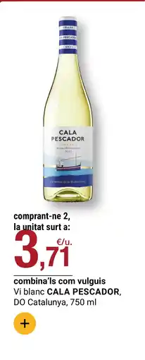 BonpreuEsclat CALA PESCADOR Vi blanc DO Catalunya oferta