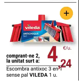 BonpreuEsclat VILEDA Escombra antixoc 3 en sense pal oferta