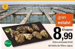 BonpreuEsclat Ostra arrissada Km0 del Delta de l'Ebre, capsa oferta