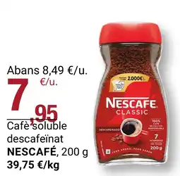 BonpreuEsclat NESCAFÉ Cafè soluble descafeinat oferta
