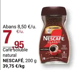 BonpreuEsclat NESCAFÉ Cafè soluble natural oferta