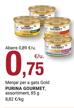 BonpreuEsclat PURINA GOURMET Menjar per a gats Gold oferta