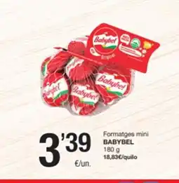 SPAR Fragadis BABYBEL Formatges mini oferta