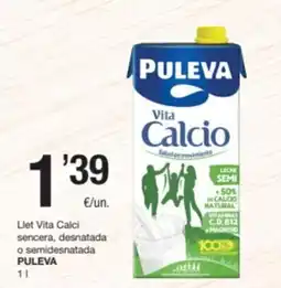 SPAR Fragadis PULEVA Llet Vita Calci sencera, desnatada o semidesnatada oferta