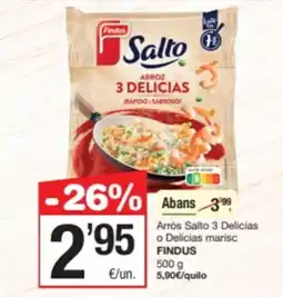 SPAR Fragadis FINDUS Arròs Salto 3 Delicias o Delicias marisc oferta