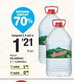SPAR Fragadis VILADRAU Aigua oferta