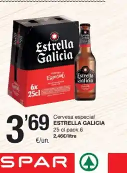 SPAR Fragadis ESTRELLA GALICIA Cervesa especial oferta