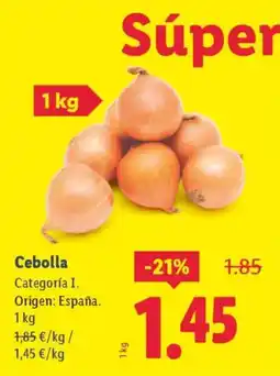 Lidl Cebolla oferta
