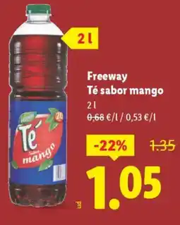 Lidl FREEWAY Té sabor mango oferta