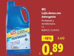Lidl W5 Lejía densa con detergente oferta
