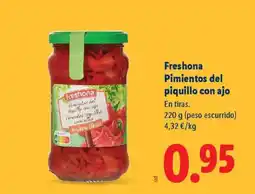Lidl FRESHONA Pimientos del piquillo con ajo oferta