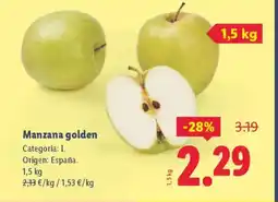 Lidl Manzana golden oferta